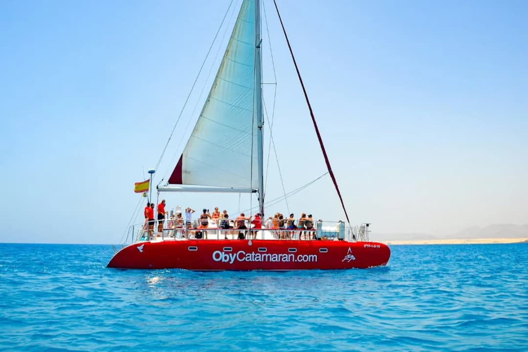 main image of the excursion Catamarán a Isla de Lobos con paella y bebidas